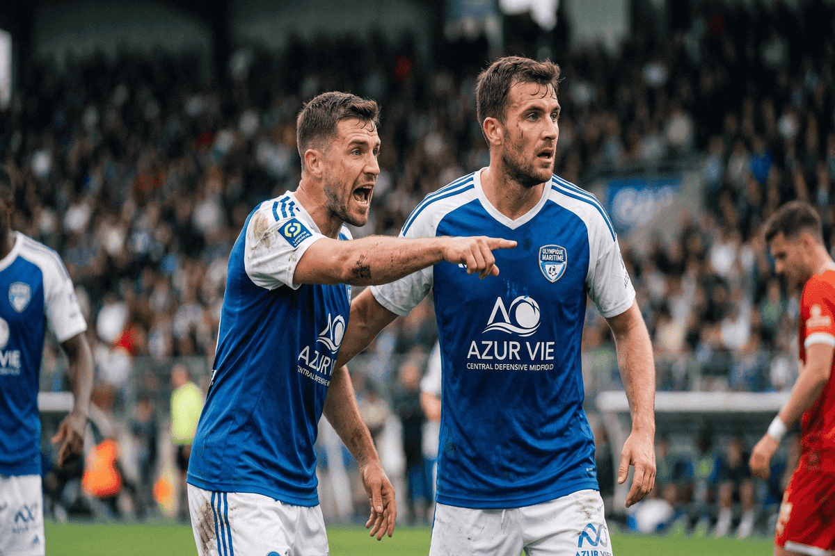 Deux milieux de terrain défensifs en plein travail de couverture axiale.