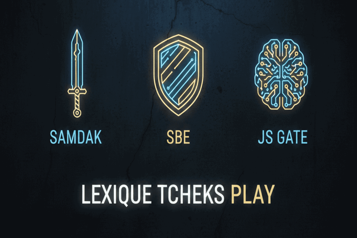 Infographie des profils tactiques Samdak, Sbe et JS Gate.