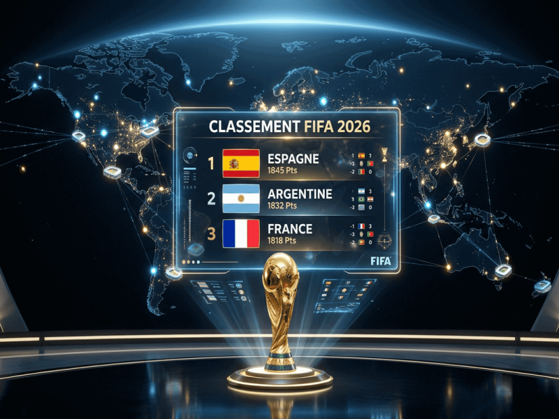 Classement FIFA 2026 : Analyse de la hiérarchie mondiale du football.