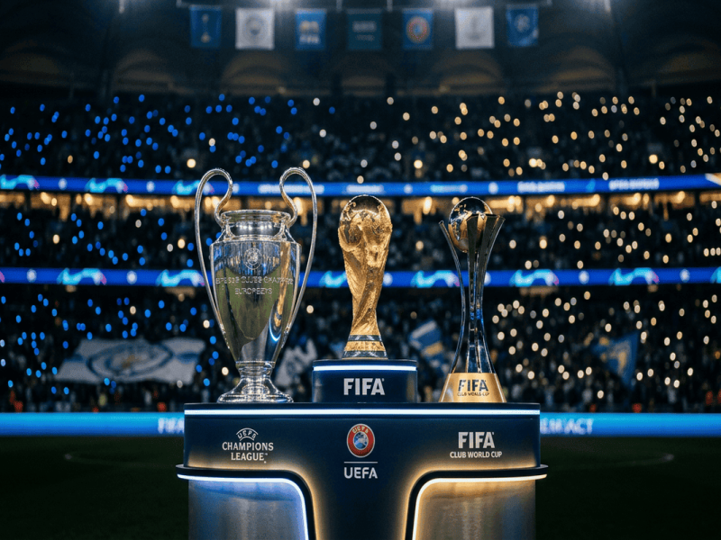 Panorama des trois trophées majeurs du football mondial en 2026.