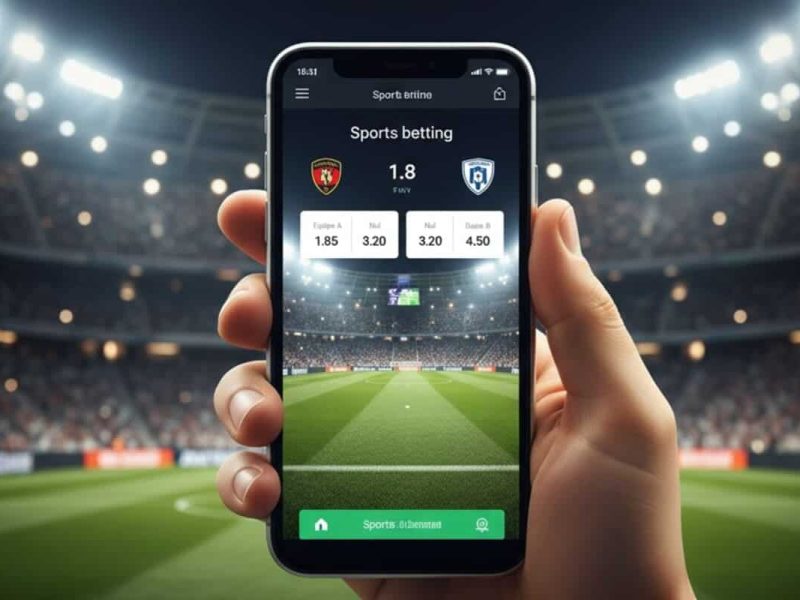 Guide pour placer son premier pari sportif sur le football via un smartphone.