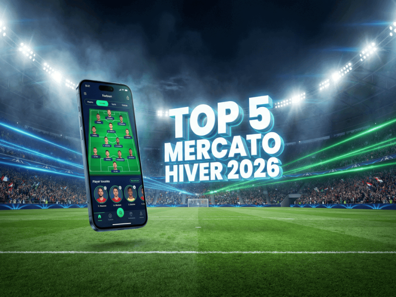 Sélection des 5 meilleurs joueurs du mercato d'hiver 2026 pour gagner à Mon Petit Gazon.