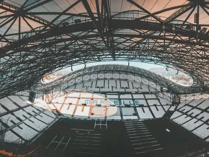Vue intérieure du stade Orange Vélodrome